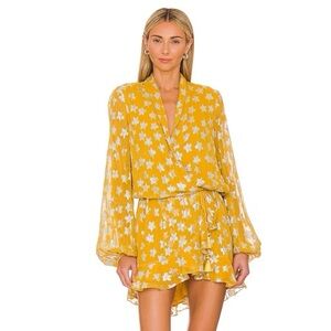 Rococo Sand Yellow Floral Dress
